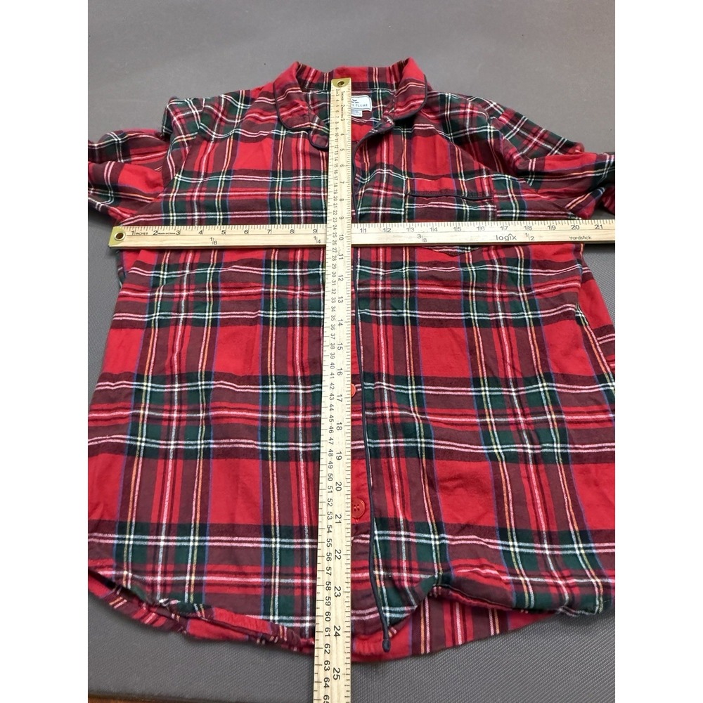 Petite Plume Brushed Twill Imperial Tartan Pajama Set Plaid 100% Cotton Womens M - Picture 6 of 13